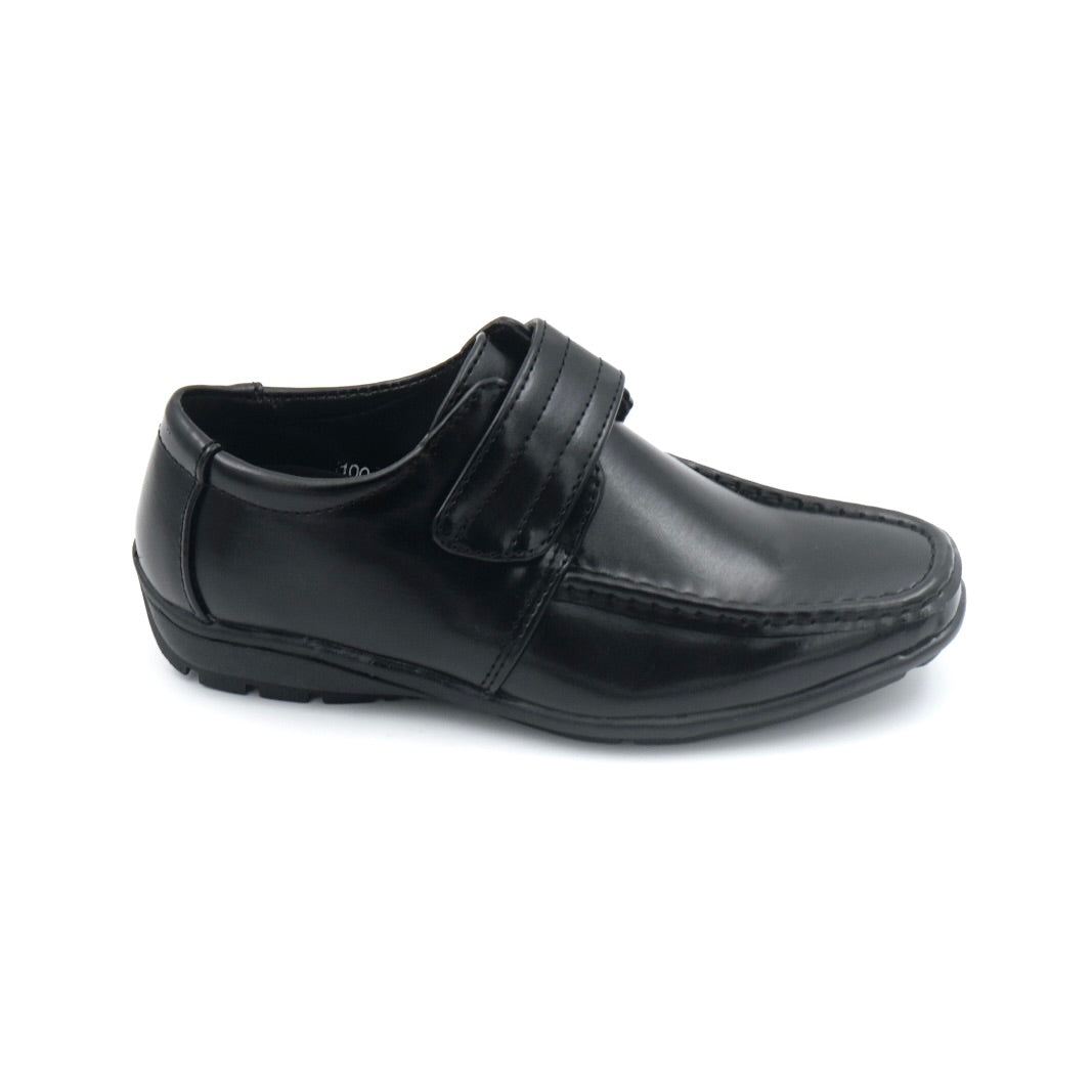 Bryson 100-45 Black Leather Shoes for Small Kids