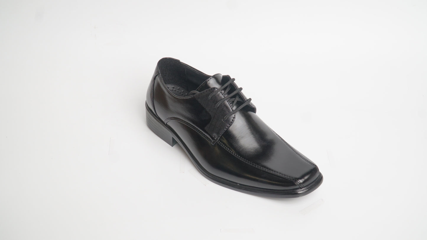 Theodore 500-30 Black Leather Shoes for Men